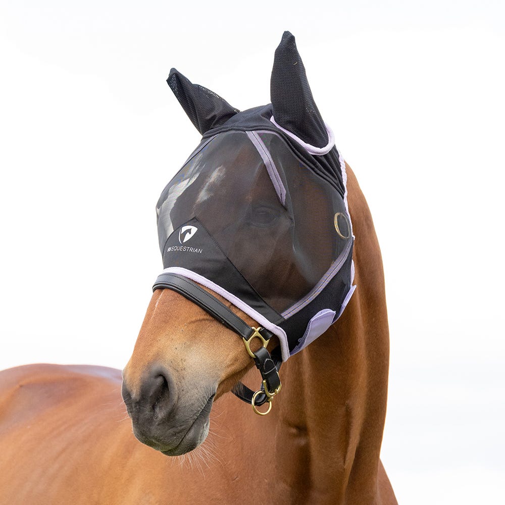 Hy Equestrian Mesh Half Mask with Ears image 8
